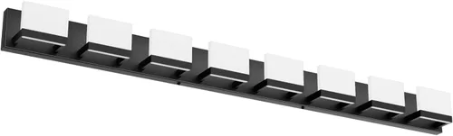 Vista 14 de Tipace - 2 Lámparas regulables de tocador, modernas, de color negro, con luz led arriba y abajo, acrílico blanco esmerilado, para colocarlas