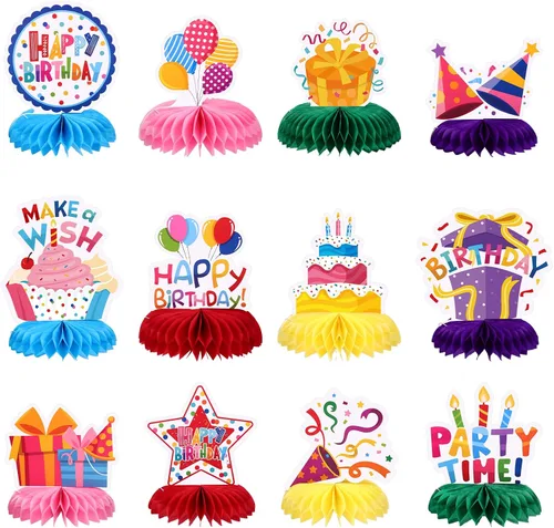 Vista 11 de 12 PIEZAS Centros de Mesa de Panal en Forma de Copo de Nieve para Mesas, Decoraciones de Fiesta de Cumpleaños de Frozen, Centros de Mesa de Copo