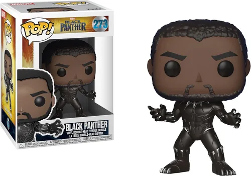 Vista 2 de Funko Pop! Marvel: Black Panther Movie - Figura coleccionable de Black Panther (los estilos pueden variar) gris, 2.5 x 2.5 pulgadas