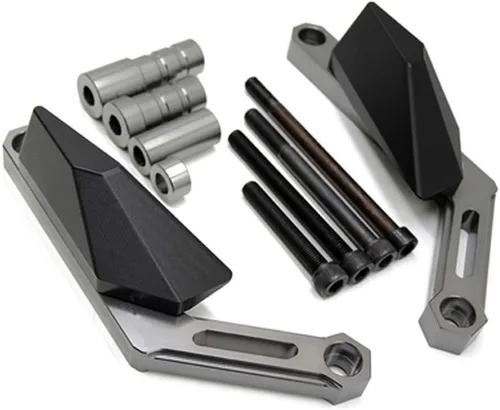 Vista 6 de Funda de aluminio CNC para motocicleta, protector de choque del motor, protector deslizante para protección contra caídas, compatible con Yamaha