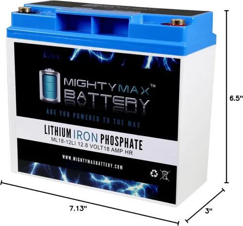 Vista 8 de Mighty Max Battery Batería de repuesto de litio de 12V 18AH para XPower PowerSource 1500
