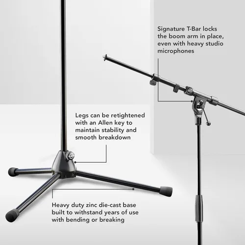 Vista 3 de K & M Soporte para micrófono con brazo telescópico
