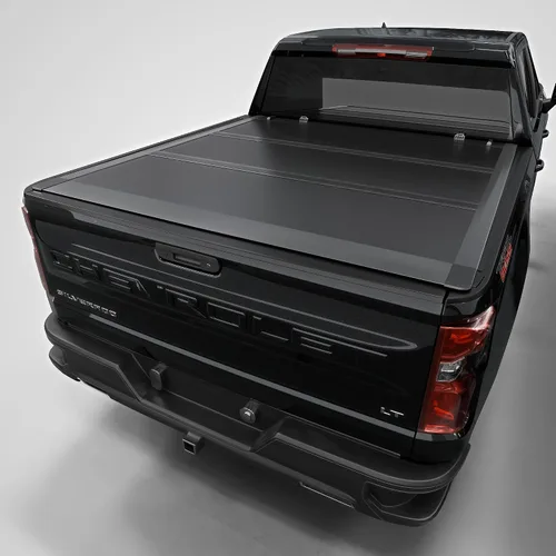 Vista 11 de Cubierta Rígida Tri-Fold para Caja de Camioneta Compatible con Chevy/GMC Silverado/Sierra 1500(2007-2026) 2500 3500 HD(2007-2019), Funciona