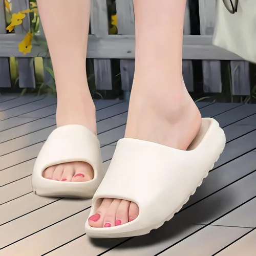 Vista 4 de Unisex House Slippers Extremely Comfy Platform Thick Sole Beach Slide Sandals
