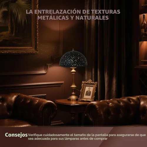 Vista 3 de ALUCSET Pantalla de lámpara con clip, cubierta de bombilla con forma de cúpula de metal, decoración de iluminación moderna, pantalla pequeña