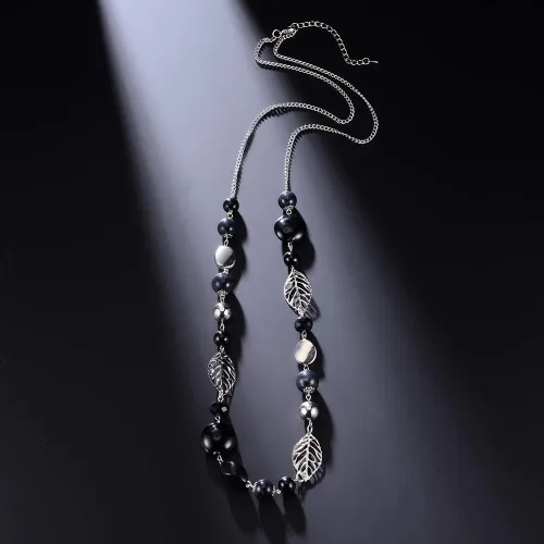 Vista 5 de Pearl & Club - Collar largo con cuentas para mujer