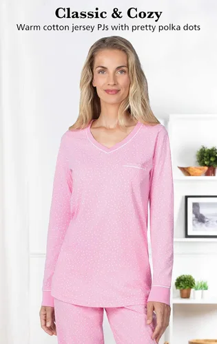 Vista 32 de PajamaGram Pijamas para mujer - Conjuntos de pijamas para mujer, camiseta sin botones, 100% algodón
