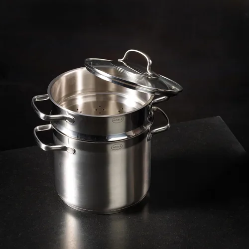 Vista 6 de RÖSLE 13153 Olla para pasta Elegance, acero inoxidable, 5 litros