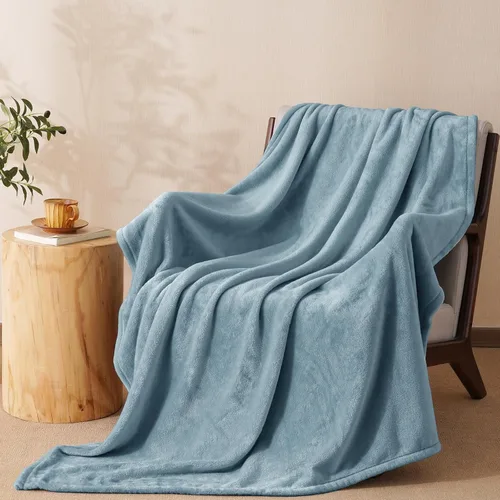 Vista 34 de PHF - Manta de forro polar, tamaño King, 120 x 4.23 – 10.58 oz, ligera, cálida, color beige