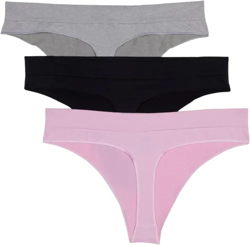 Vista 3 de adidas Women's Seamless Thong Underwear 3-Pack