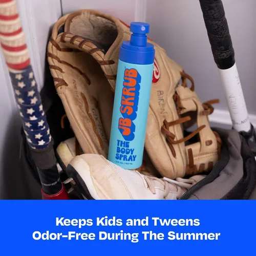 Vista 7 de JB SKRUB The Body Spray para niños, preadolescentes y adolescentes con aroma cítrico - Eliminador de olores corporales - Eleva la confianza con una