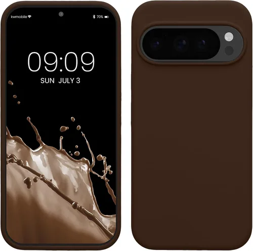 Vista 66 de kwmobile Funda Compatible con Google Pixel 6 Pro - Funda de Teléfono de Silicona TPU con Acabado Suave - Azul Caribe