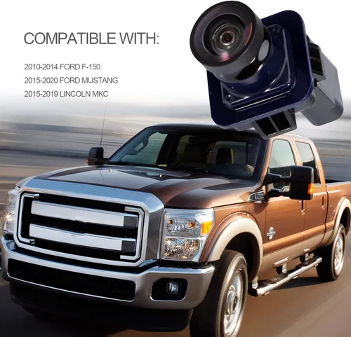 Vista 2 de EC3Z-19G490-A Cámara de respaldo compatible con 2013 2014 F250 F350 F450 F550 Super Duty, cámara de asistencia de estacionamiento 170° Ultra gran