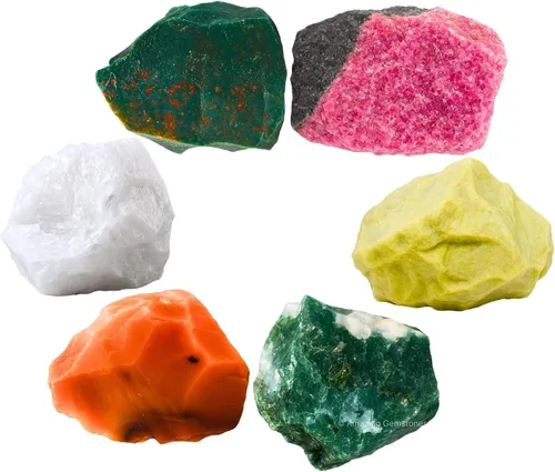 Vista 33 de Amazing Gemstone Cristales para manifestación de ansiedad, juego de 6 cristales curativos de amatista, sodalita, labradorita, angelita, granate