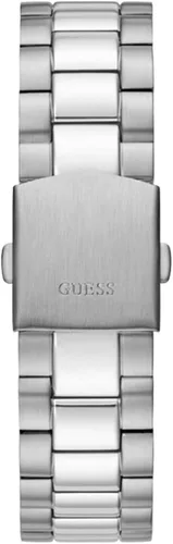 Vista 3 de GUESS Reloj para hombre de 1654in - Correa plateada tono marrón chocolate con esfera plateada Tono plateado Classic