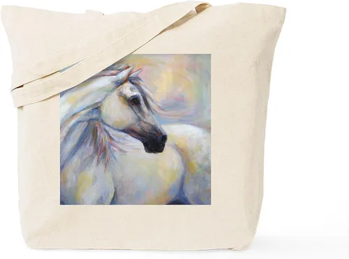 Vista 15 de CafePress Id Rather Be Riding! Bolsa de mano de caballo Bolsa de lona natural, bolsa de compras de tela, Caqui