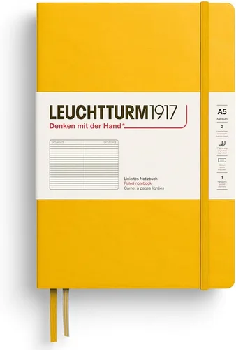 Vista 4 de LEUCHTTURM1917 373976 Cuaderno mediano (A5), tapa dura, 251 páginas numeradas, cereza, liso