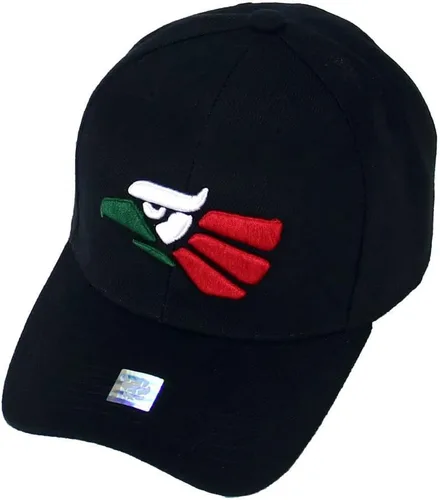 Vista 6 de Sombrero mexicano hecho en México, águila Aguila, correa ajustable, espalda curvada, gorra de béisbol