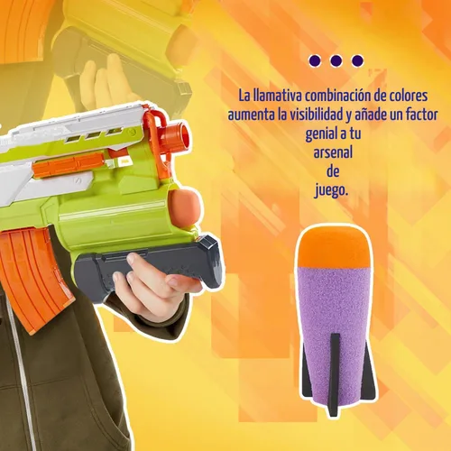 Vista 5 de BOROLA Missile Filled Foam Rocket Launcher Compatible for Nerf N-Strike Elite Series
