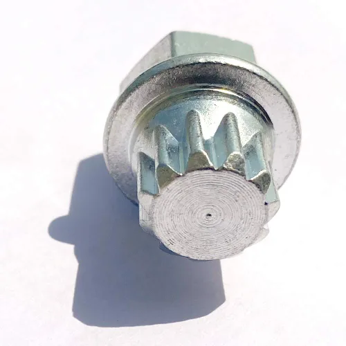 Vista 6 de Adaptador antirrobo de llave de tuerca de bloqueo de rueda de 11 estrías 8D0601139F001 compatible con ABC 11 dientes (puntiagudos) 1997-2007 VW