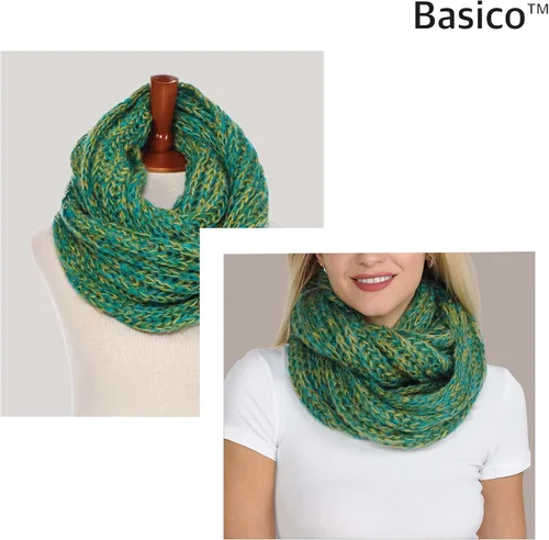Vista 3 de Bufanda Basico Infinity Bufanda de punto de ganchillo de invierno en talla única