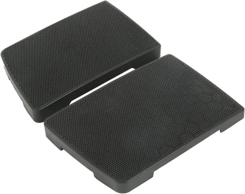 Vista 3 de XMT-MOTO Juego de parrillas con tapa para alforja para Harley Davidson Touring 1993-2013, color negro