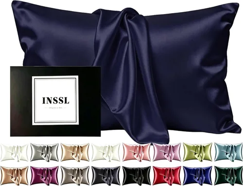 Vista 16 de INSSL - Funda de almohada de seda para mujeres, funda de almohada de seda de morera para cabello y piel, mantente cómoda y transpirable durante