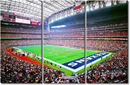 Vista 93 de TUMOVO MetLife Stadium - Decoración de pared de Nueva York, 3 piezas, lienzo, arte de pared para decoración del hogar, juegos de fútbol americano
