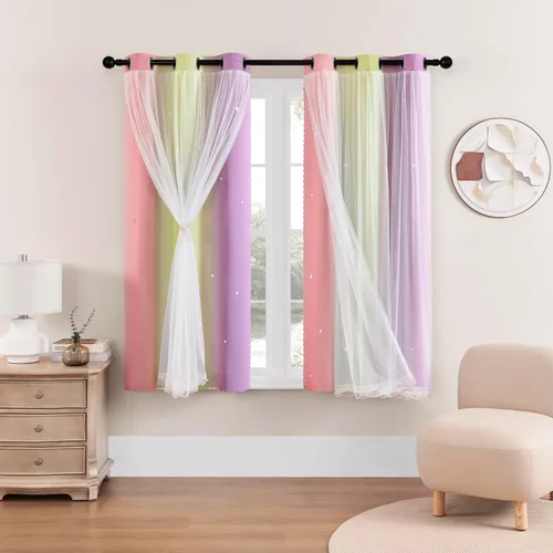 Vista 75 de XiDi - Cortinas para decoración de dormitorio Beige34/54/1