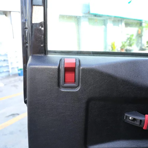 Vista 3 de YIWANG Aleación de aluminio para Land Rover Defender 90 110 130 2004-2018 cubierta de cuenco de puerta interior de automóvil, accesorios de repuesto