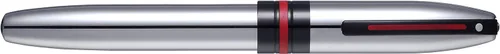 Vista 5 de Sheaffer Icon Chrome con aplicaciones PVD negro brillante - Med Nib Cromado