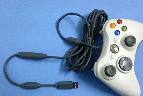 Vista 4 de OBTANIM Paquete de 3 cables USB de repuesto para mandos con cable Microsoft Xbox 360, color gris