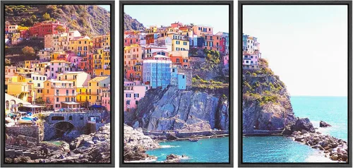 Vista 97 de wall26 Lienzo enmarcado para pared, juego de arte debajo de los tallos de bambú verde, naturaleza, desierto, fotografía, realismo, contemporáneo