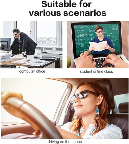 Vista 11 de Gafas inteligentes SKCT, lentes de sol de audio Bluetooth, llamadas manos libres, audio al aire libre, encendido y apagado automático, lentes