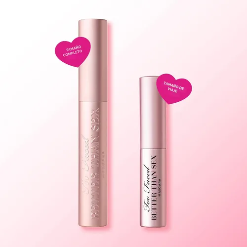 Vista 7 de Too Faced Better Than Sex Volumizing and Lengthening Mascara Vegan Formula, Dramatic Volume and Length Cruelty-Free Eye Makeup + Hourglass Brush