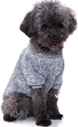 Vista 17 de Suéter de punto clásico para perros y mascotas, cálido para invierno, abrigo para cachorros y mascotas, ropa de suéter suave para perros pequeños