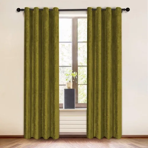 Vista 12 de KEMCO Panel de cortina opaca de felpilla de doble cara para sala de estar, dormitorio, dormitorio, sala de estar, oficina, con aislamiento térmico