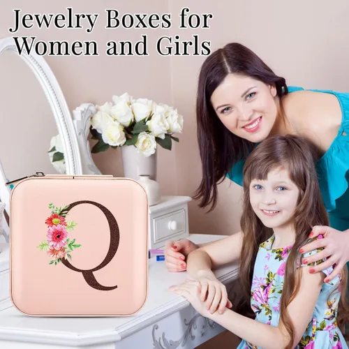 Vista 5 de Yaztops Regalos de Navidad 2023, estuche de joyería imprescindible de viaje, accesorios de viaje esenciales de vacaciones para mujeres