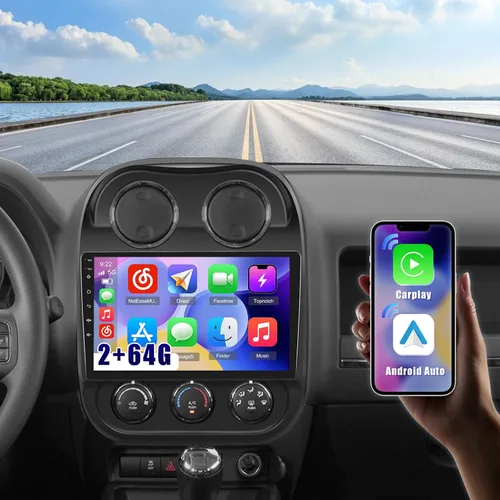 Vista 8 de Radio de coche para Jeep Compass Patriot 2010 2011 2012 2013 2014 2015 2016: pantalla táctil Android de 10.1 pulgadas para Compass Patriot estéreo
