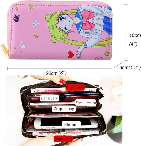 Vista 2 de Sailor M_oon Wallet Sailor Merchandise - Monedero para mujer (cartera SM)