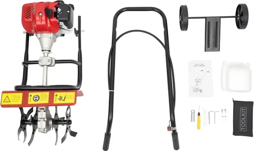 Vista 9 de 52CC 1.9KW Handpull Mini Tiller, Upthehill ZN-8001 Cultivador de jardín eléctrico Cultivador de retroceso para jardín y césped, excavación
