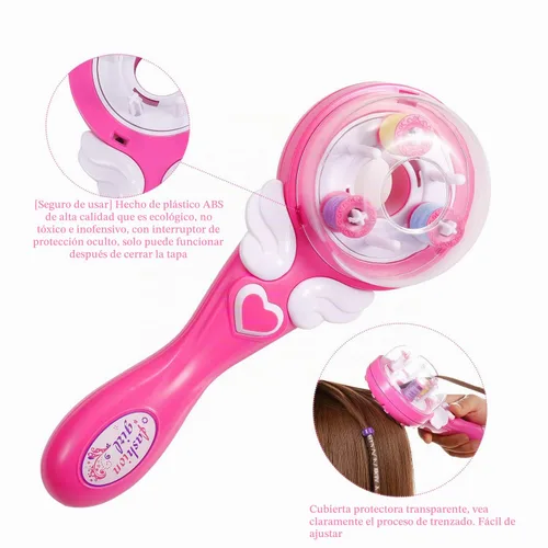 Vista 2 de Trenzadora automática de pelo decoración fácil de peinar herramienta de bricolaje herramienta de peinado eléctrico regalos belleza salón de moda