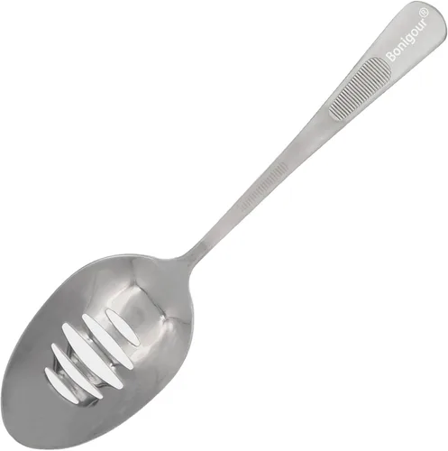 Vista 10 de 7 7/8" cuenco sólido, cuchara de galjanoplastia culinaria de acero inoxidable 18-8
