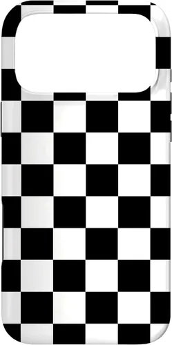 Vista 22 de Checked Chessboard Black Case for iPhone 17