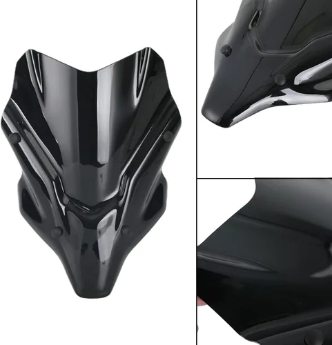 Vista 2 de Parabrisas de motocicleta para Yamaha MT-07 2021 Negro