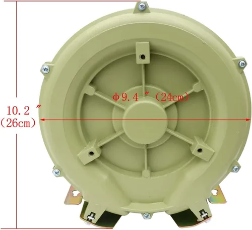 Vista 2 de INTBUYING Bomba industrial 110V 60HZ del ventilador de aire del vórtice del tanque de peces del estanque de los mariscos de la acuicultura