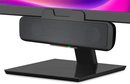 Vista 11 de Cyber Acoustics Barra de Altavoces USB y Bluetooth (CA-2890BT) – Altavoz Alimentado por USB con Micrófono para PC y Bluetooth para Conectar