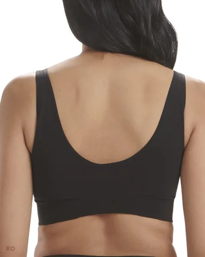 Vista 3 de adidas Sujetador de descanso inalámbrico micro elástico para mujer