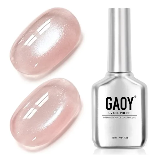 Vista 51 de GAOY Esmalte de uñas de gel Brown Cat Eye, 4629 azul ámbar, 0.5 fl oz Ámbar azul