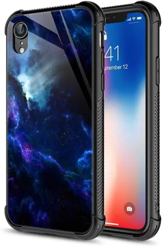 Vista 9 de Funda para iPhone Xs Max, de cristal templado 9H para iPhone Xs Max, diseño a prueba de golpes, antirrayones, para Apple iPhone Xs Max de 6.5
